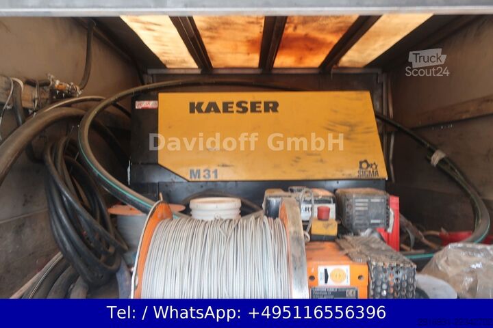 Gardinsided kassevogn MERCEDES-BENZ Nr.257 Vario 614D 1. Hand / DoKa KOMRESSOR