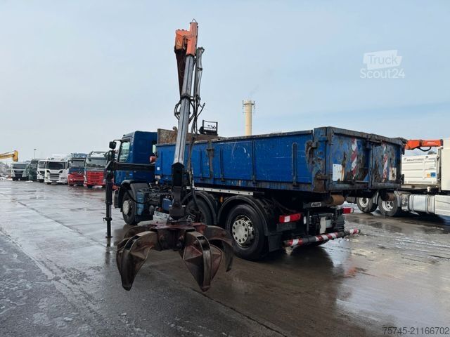 Camión portacontenedores de gancho RENAULT PREMIUM 320 * LENK & LIFTACHSE * GREIFER * KRAN*