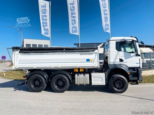 Tristrani prekucnik MAN TGS/26.520/6x4 BL/Bordmatik/Retarder/90to/25 tkm