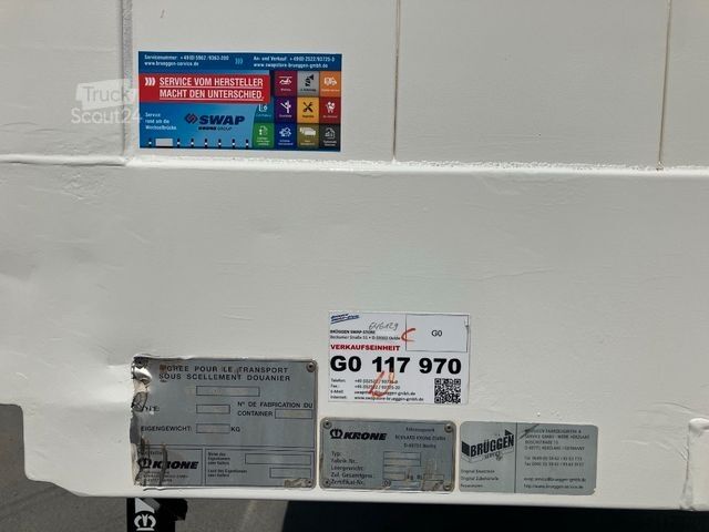 Wissellaadbak oplegger KRONE Wechselbrücke Koffer