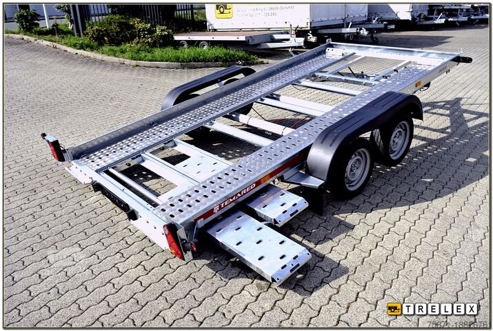 Autotransporter Anhänger TEMA Car Flat 4018 Tandemachser 100 km/h