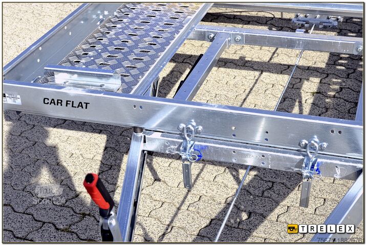 Autotransporter Anhänger TEMA Car Flat 4018 Tandemachser 100 km/h