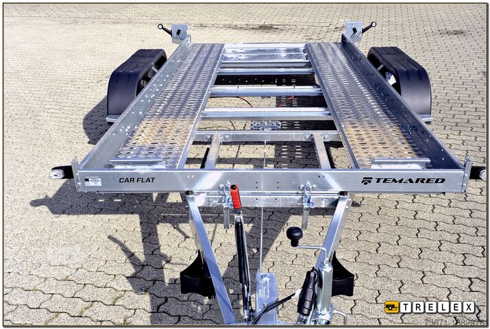 Autotransporter Anhänger TEMA Car Flat 4018 Tandemachser 100 km/h