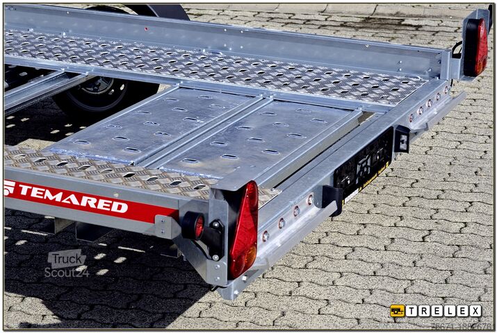 Autotransporter Anhänger TEMA Car Flat 4018 Tandemachser 100 km/h