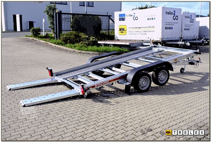 Autotransporter Anhänger TEMA Car Flat 4018 Tandemachser 100 km/h