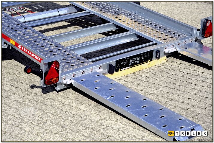 Autotransporter Anhänger TEMA Car Flat 4018 Tandemachser 100 km/h