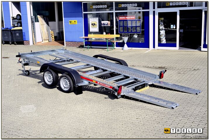 Autotransporter Anhänger TEMA Car Flat 4018 Tandemachser 100 km/h