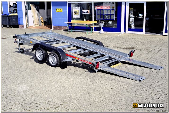 Autotransporter Anhänger TEMA Car Flat 4018 Tandemachser 100 km/h