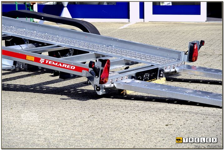 Autotransporter Anhänger TEMA Car Flat 4018 Tandemachser 100 km/h