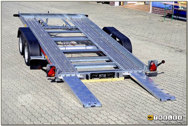 Autotransporter Anhänger TEMA Car Flat 4018 Tandemachser 100 km/h