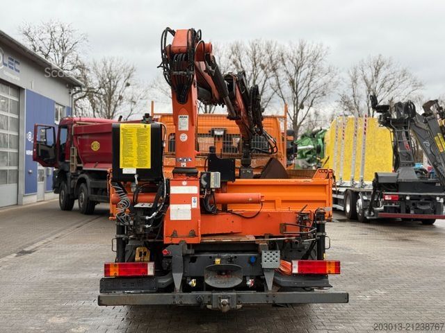 Driezijdige kipper bestelwagen MERCEDES-BENZ ATEGO 818 4x2 Kipper Kran Atlas 65.2-A3 *Funkst.