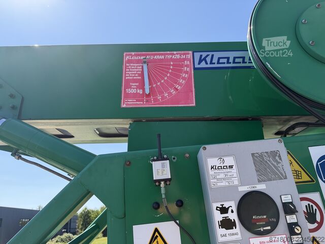 Transportador de conversión especial grúa KLAAS MAN TGL 8.180 KLAASS K26-34 TS Kran