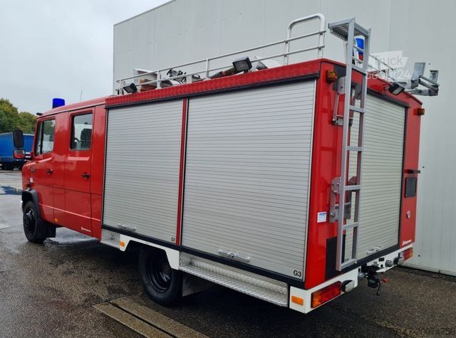 Skriňová dodávka MERCEDES-BENZ 814 D Vario Doka Feuerwehr LF 8/6 Pumpe