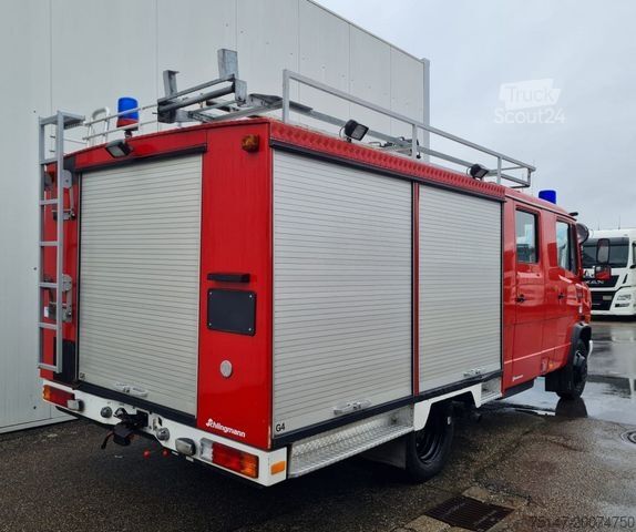 Skriňová dodávka MERCEDES-BENZ 814 D Vario Doka Feuerwehr LF 8/6 Pumpe