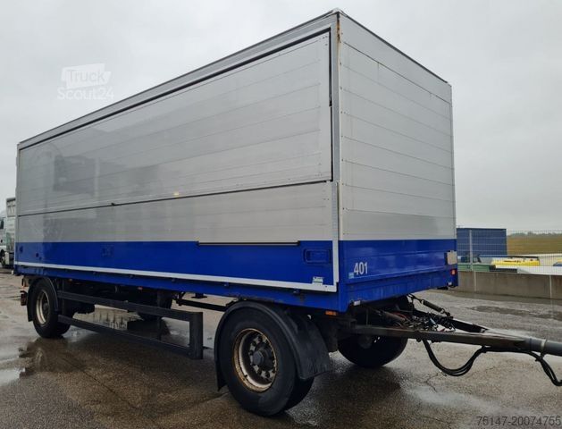 Ρυμουλκούμενο ποτών KRONE 18 to 2-Achs Getränke Schwenkwandkoffer Stapler