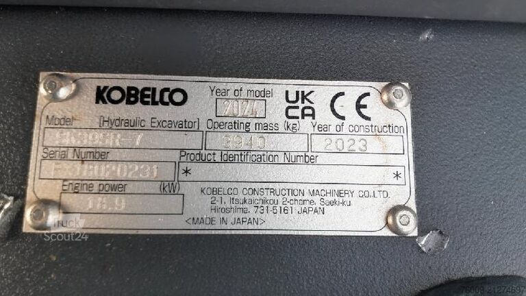 Minibagger Kobelco SK39SR-7