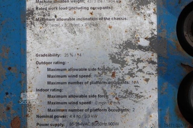 Scherenhebebühne Genie GS2632 Electric, 10m Working Height, 227kg Capacit