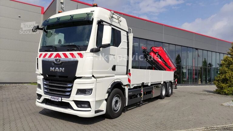 Kranwagen MAN TGX 26.540 6x2-4 LL Containerpritsche/Fassi 545