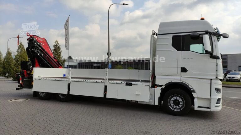 Kranwagen MAN TGX 26.540 6x2-4 LL Containerpritsche/Fassi 545