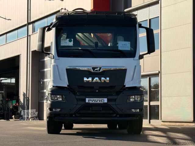 3-Seiten-Kipper MAN TGS 26.440 6x2H-4 KRAN FASSI F195A.2.24
