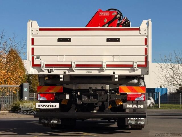 3-Seiten-Kipper MAN TGS 26.440 6x2H-4 KRAN FASSI F195A.2.24