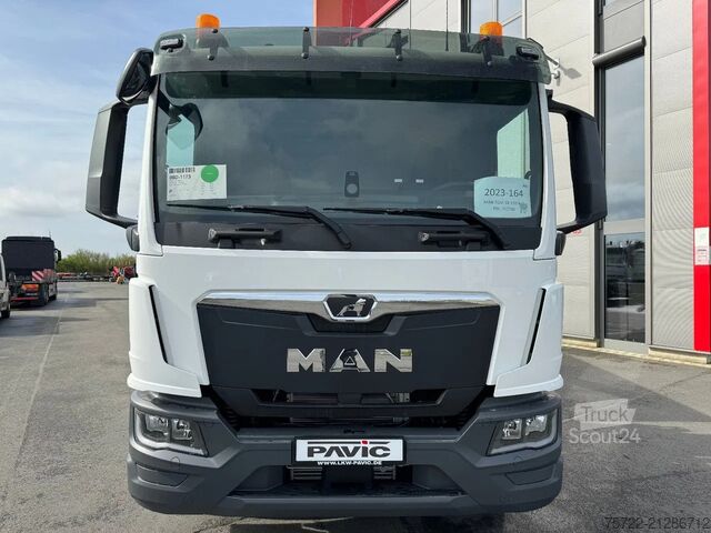 Benne à 3 côtés MAN TGM 18.320 4x2 BB 3-Seiten Krankipper Palfinger