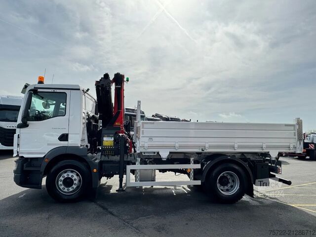 Benne à 3 côtés MAN TGM 18.320 4x2 BB 3-Seiten Krankipper Palfinger