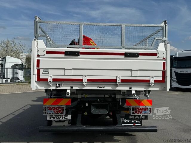 Benne à 3 côtés MAN TGM 18.320 4x2 BB 3-Seiten Krankipper Palfinger