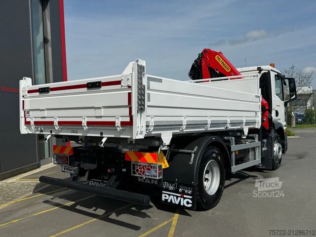 Benne à 3 côtés MAN TGM 18.320 4x2 BB 3-Seiten Krankipper Palfinger