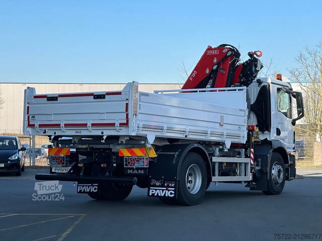 Benne à 3 côtés MAN TGM 18.320 4x2 BL Krankipper Fassi 195