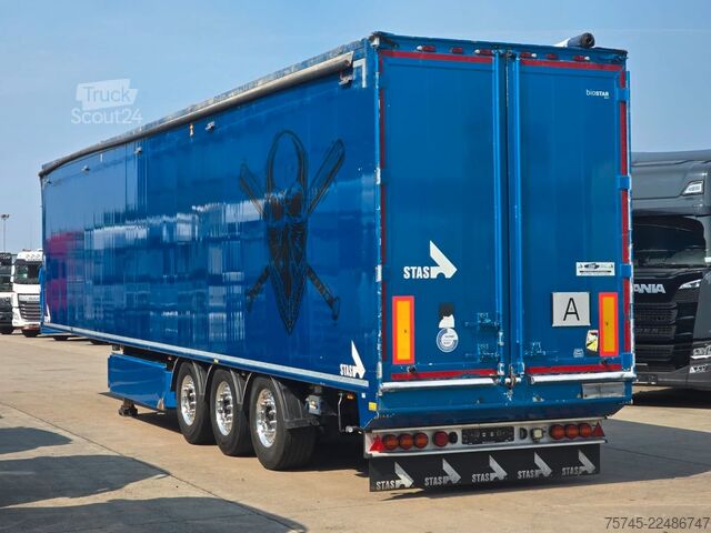 Kopperipuoliperävaunu STAS S300ZX * SCHUBBODEN * 2X LIFT * 2X PALETTENK. *