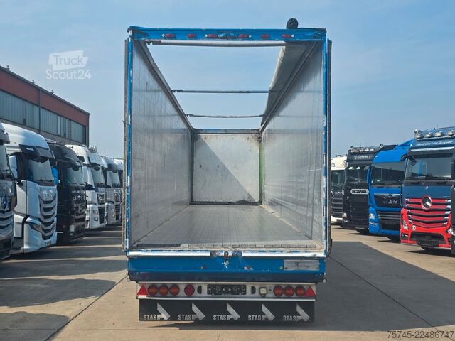 Kopperipuoliperävaunu STAS S300ZX * SCHUBBODEN * 2X LIFT * 2X PALETTENK. *
