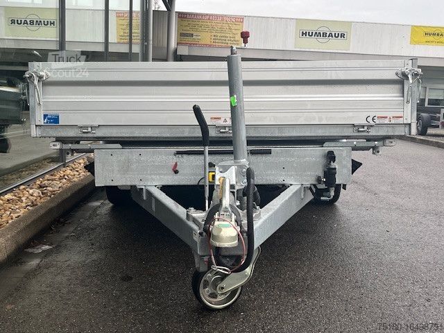 Třístranný sklápěcí přívěs HUMBAUR HTK 3500.41 Dreiseitenkipper 3,5t Parabelfeder