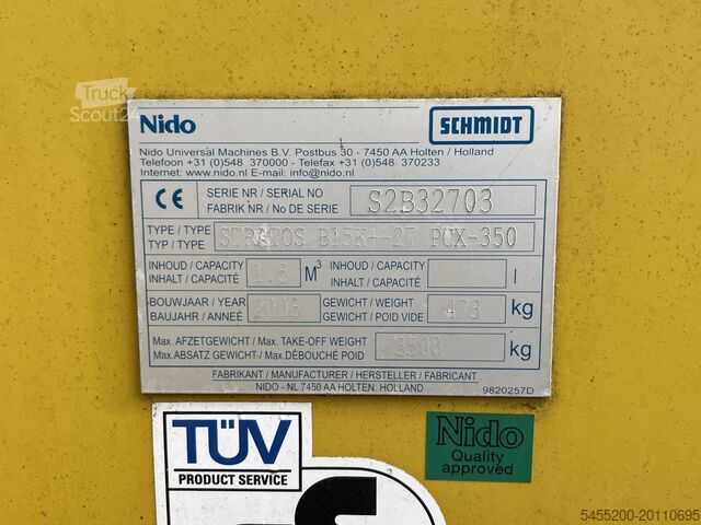 Trosilni vagon Nido Zoutstrooier Stratos met Bedieningskast Wielaandrijving 1.5 ...