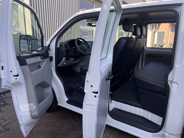 Platformwagen met kraan Volkswagen Transporter 2.0 TDI L2H1 DC Laadkraan Airco Tre...