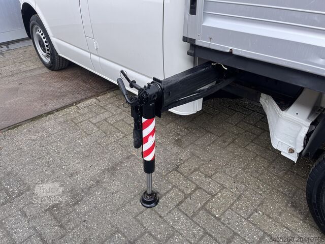 Vinçli platform kamyonu VW Transporter 2.0 TDI L2H1 DC Laadkraan Airco Tre...
