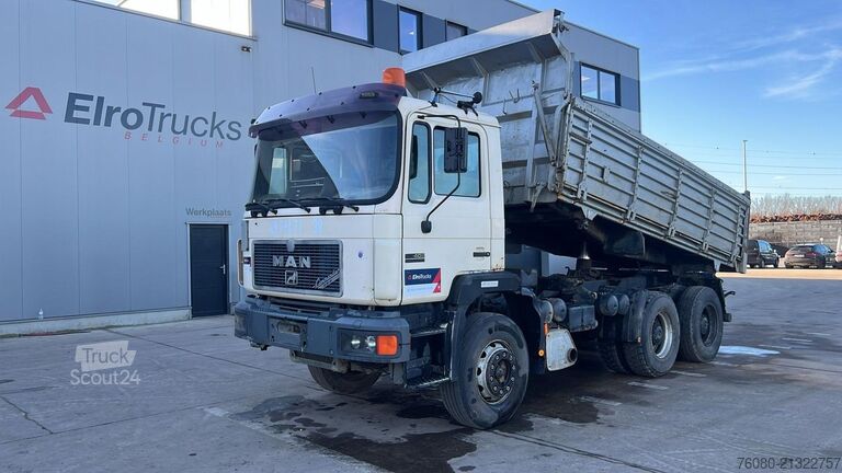 3-zijdenkipper MAN 27.402 (6 CYLINDER / LAMES / STEEL SUSP. / BIG ...