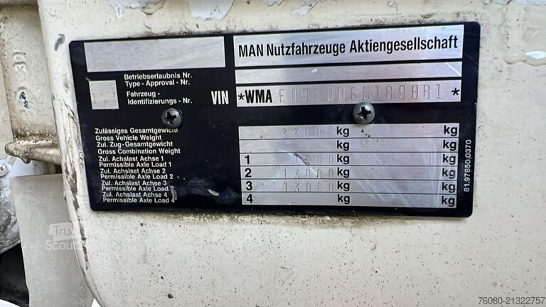 3-zijdenkipper MAN 27.402 (6 CYLINDER / LAMES / STEEL SUSP. / BIG ...