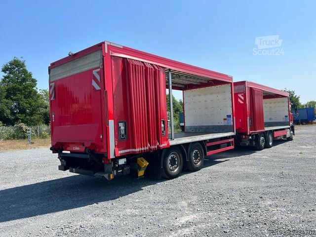 Valníkový nákladní automobil s plachtou MERCEDES-BENZ Antos 2540 L 6x2 Pritsche LBW Getränke 8,2m, 2to