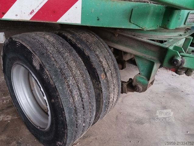 Žemagrindė platforma priekaba GOLDHOFER TÜ16/80 2-Achs Tieflader BPW Reifen+Bremsen 90%