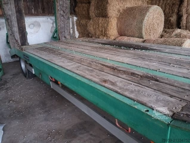 Žemagrindė platforma priekaba GOLDHOFER TÜ16/80 2-Achs Tieflader BPW Reifen+Bremsen 90%