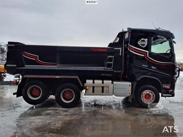 Kippiauto Volvo Fh16 650 6x4 Tipper Truck w/ Sørling Triple Traile