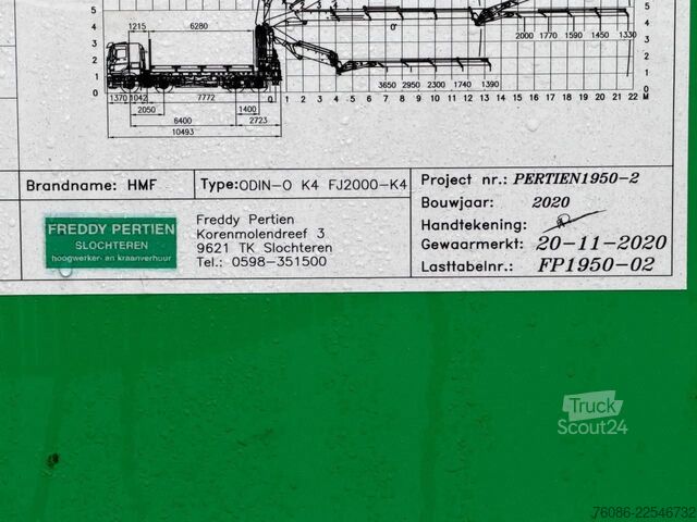 رافعة ذراع HMF Hermeler Maschinenbau ODIN-O FJ2000-K4