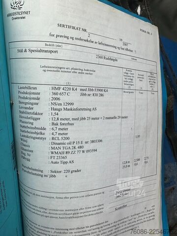 Standard-SZM MAN TGA 28.480 6x2!! HMF 42tm/Flyjib /LIER/WINCH!!