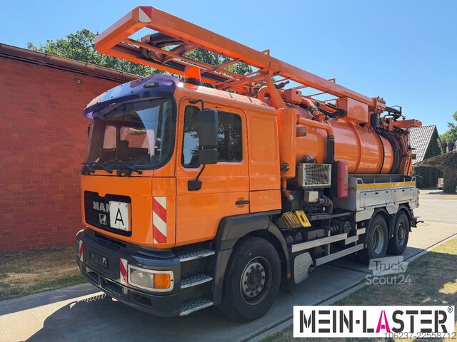 Вакуумен цистерна камион MAN 27.460 Müller Saug HD Spüler 13m³ +  FB