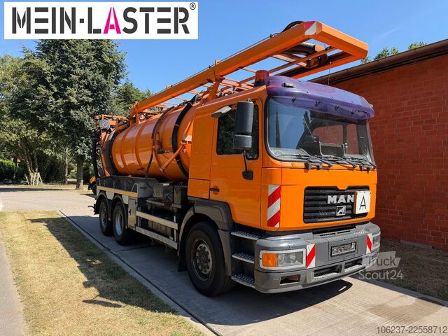 Вакуумен цистерна камион MAN 27.460 Müller Saug HD Spüler 13m³ +  FB
