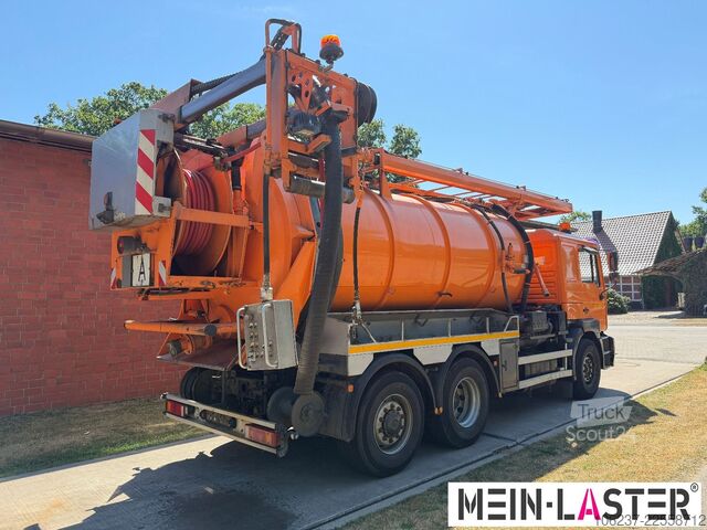 Вакуумен цистерна камион MAN 27.460 Müller Saug HD Spüler 13m³ +  FB