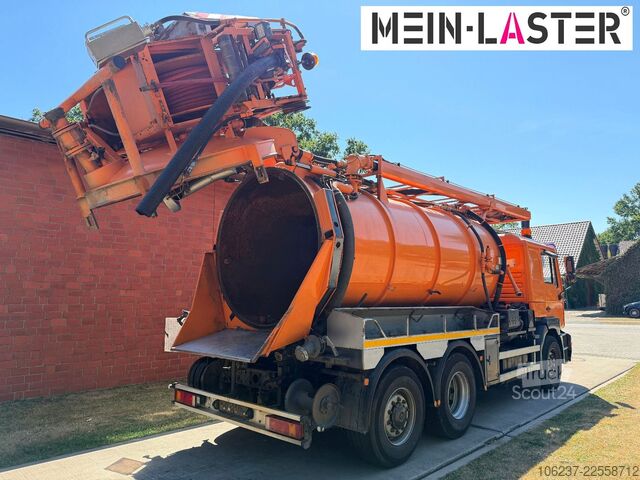 Вакуумен цистерна камион MAN 27.460 Müller Saug HD Spüler 13m³ +  FB