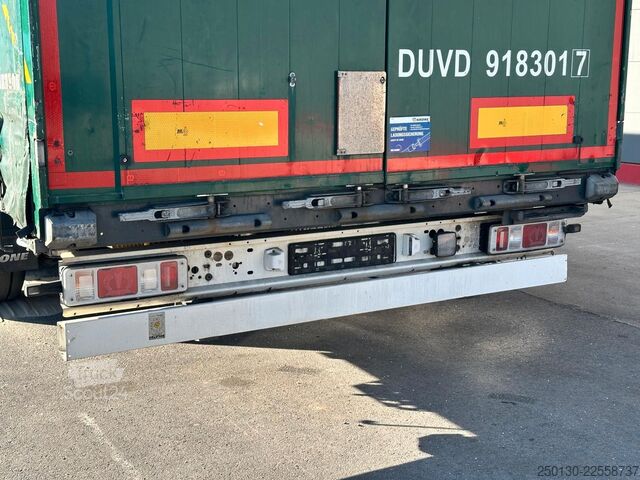 Brandalı açık yarı römork KRONE SD Pritsche + Plane Mega Edscha-Verdeck