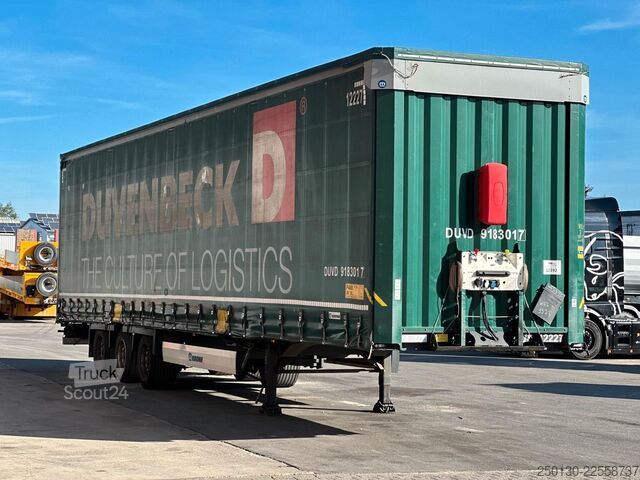 Brandalı açık yarı römork KRONE SD Pritsche + Plane Mega Edscha-Verdeck